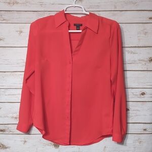 Ann Taylor Petite Elegant Red Women's Blouse